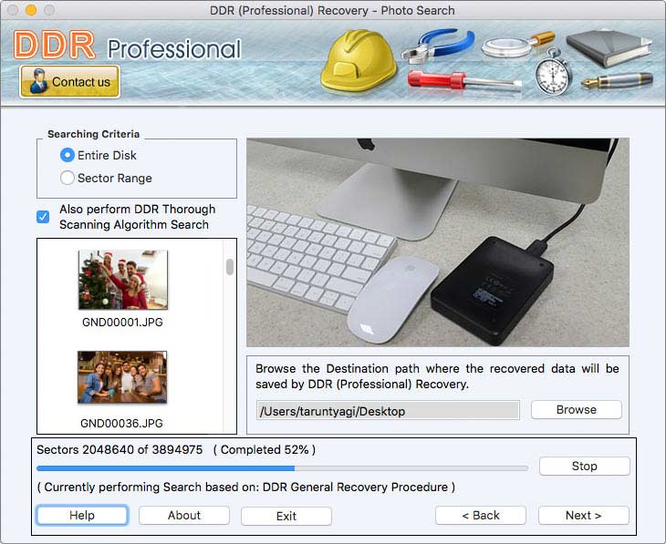 Screenshot of Apple Restore