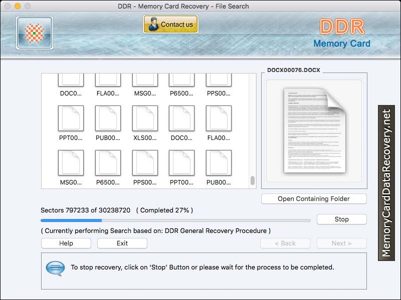 Screenshot of Recovery Free Mac