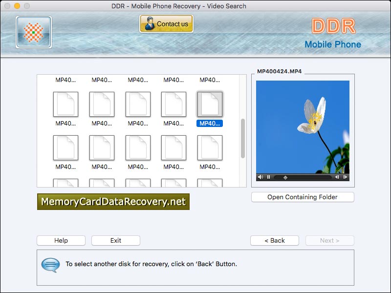 Screenshot of Mac Mobile Phone Data Recovery