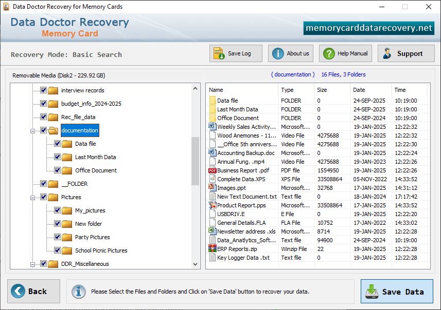 Save Recoverd Data Files and Folders Save Recoverd Data Files and Folders