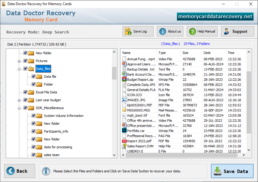 Save Recoverd Data Files and Folders Save Recoverd Data Files and Folders