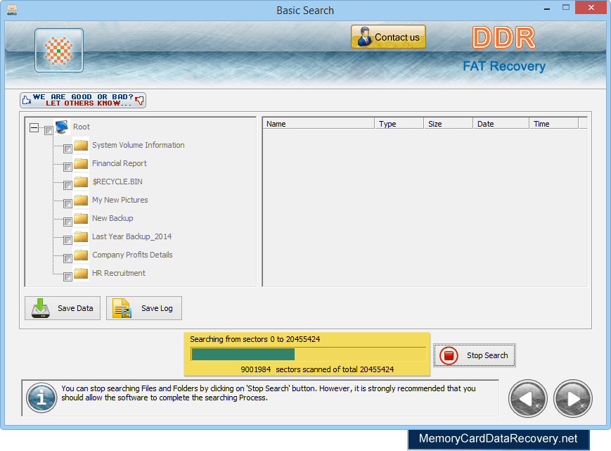 Disk scanning process