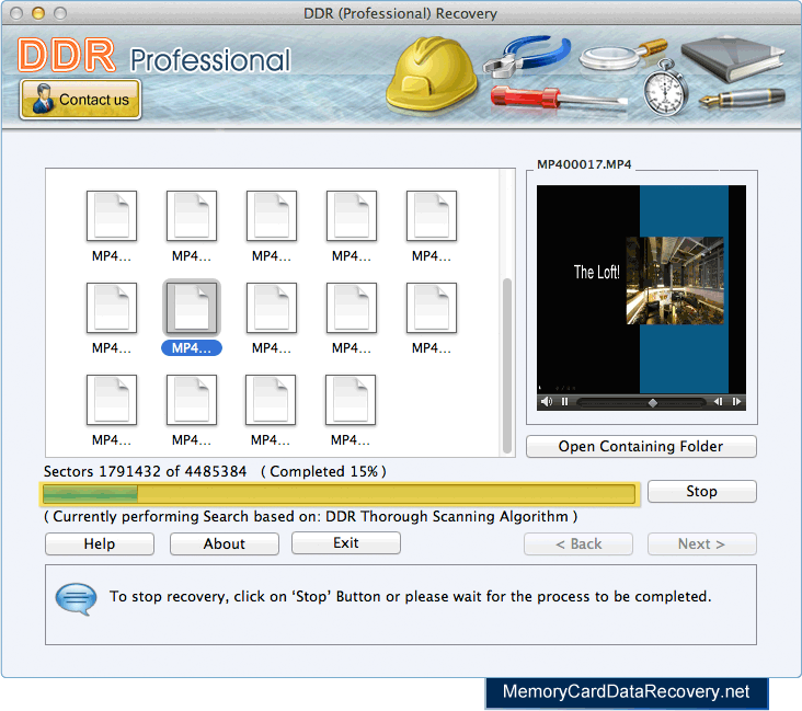 Disk scanning process