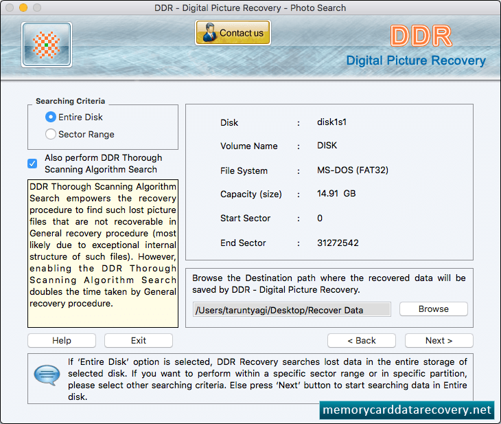 Seraching criteria Path File