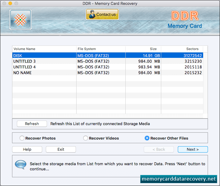 Select Storage Media