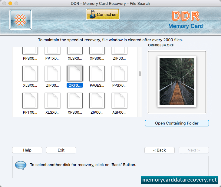 Open Contaning Folder
