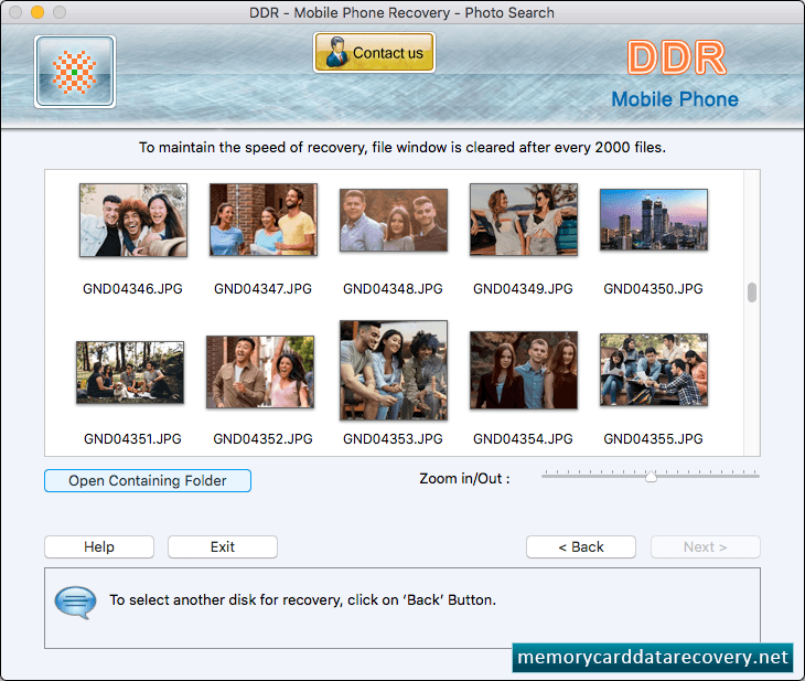 Disk scanning process