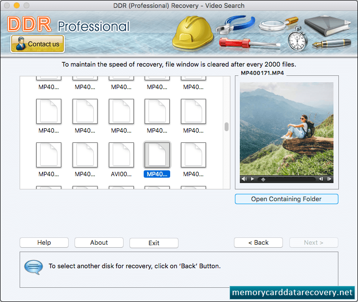 Open Contaning Folders