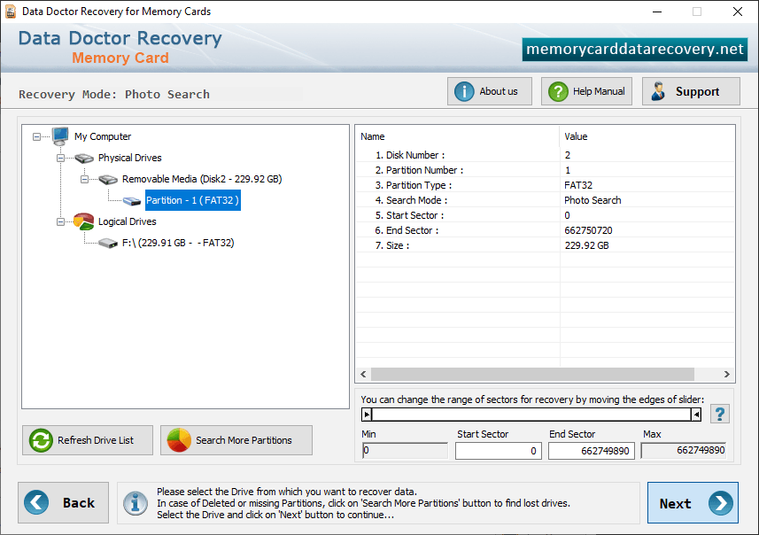 Select Partition