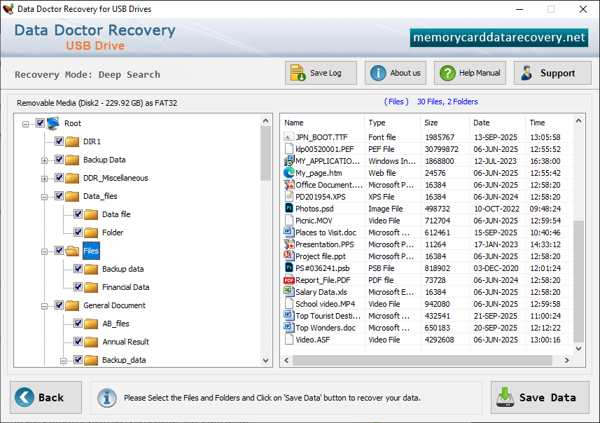 Save Data File Folders