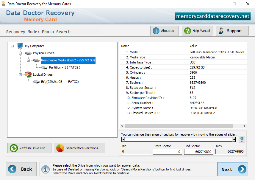 Select Left Panel Partition Select Left Panel Partition
