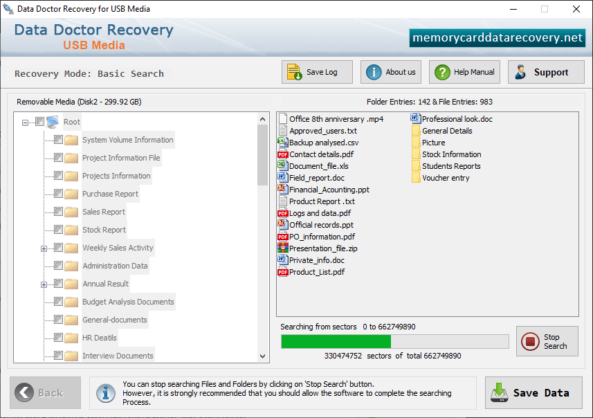Removable Media Data Recovery
